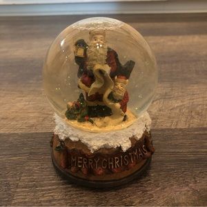 Merry Christmas Santa Christmas musical Snow Globe.